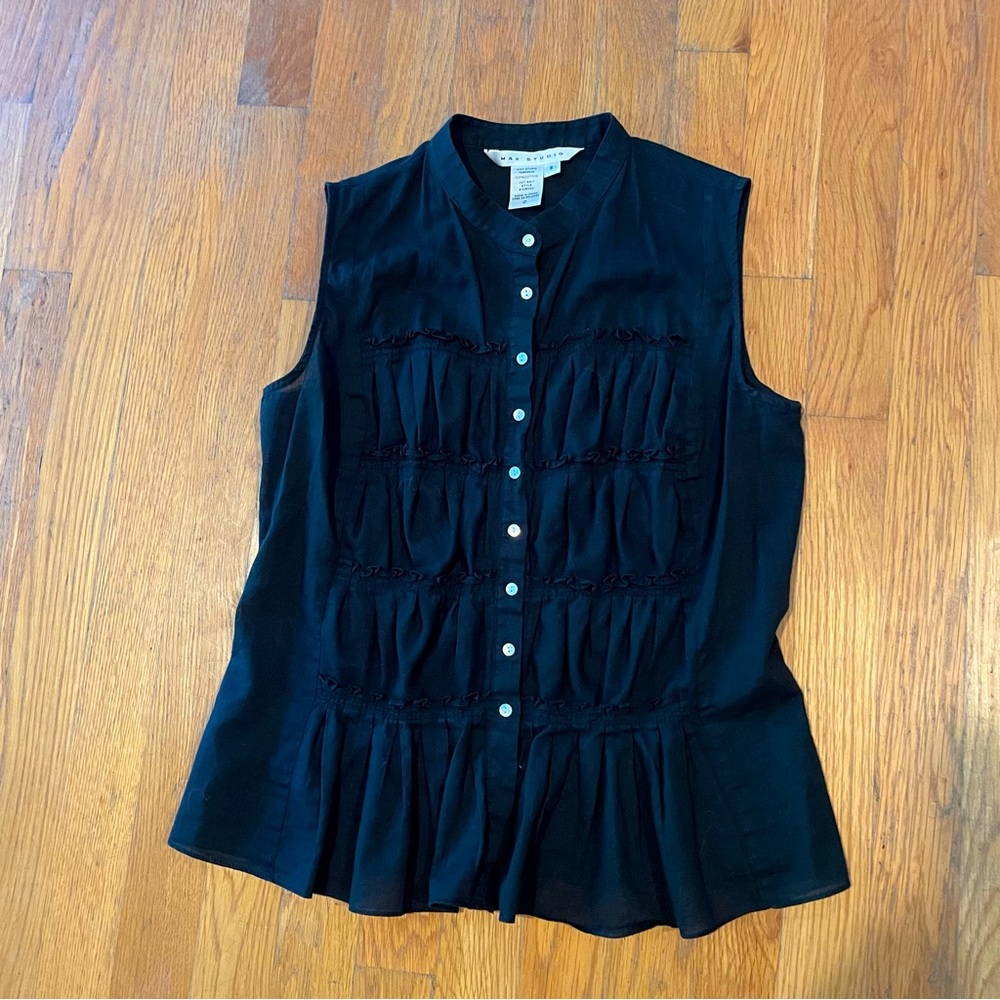 Sleeveless black top - Max Studio - size Small